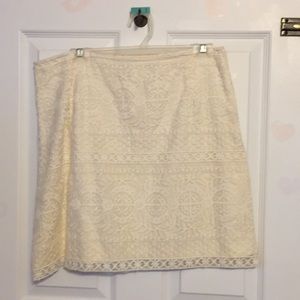 H&M ivory Skirt